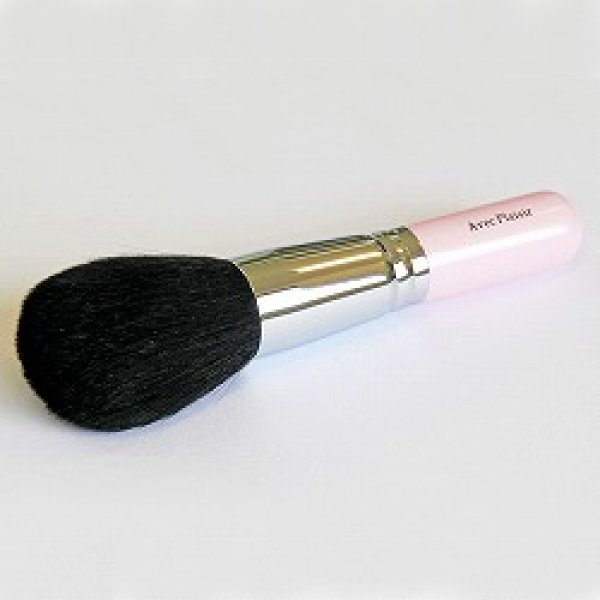 画像1: 熊野化粧筆の　フェイスブラシ　(ピンク軸） (1)